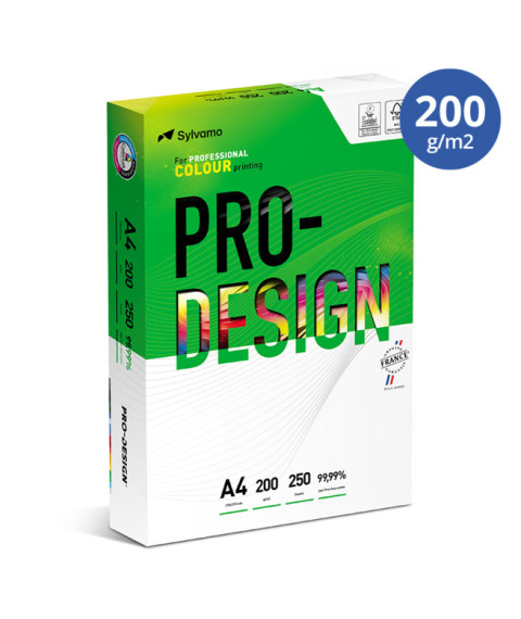 Hârtie pentru tehnica de birou PRO DESIGN, A4,(250 foi, 200 g/m2), clasa A++